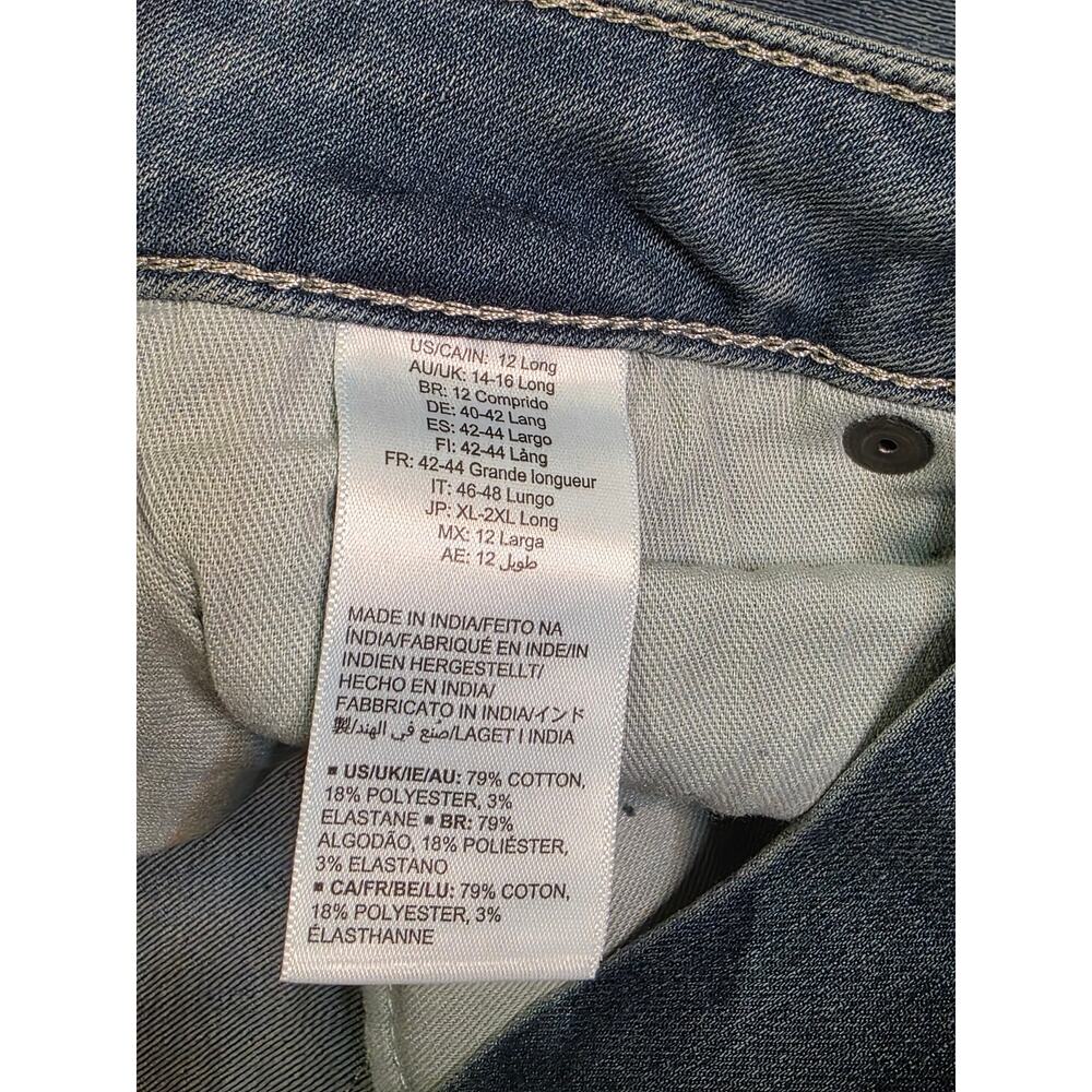 Amazon Essentials Women's Jeans 12 Long High Rise Skinny Blue Stretch Denim NWT - Picture 2 of 7
